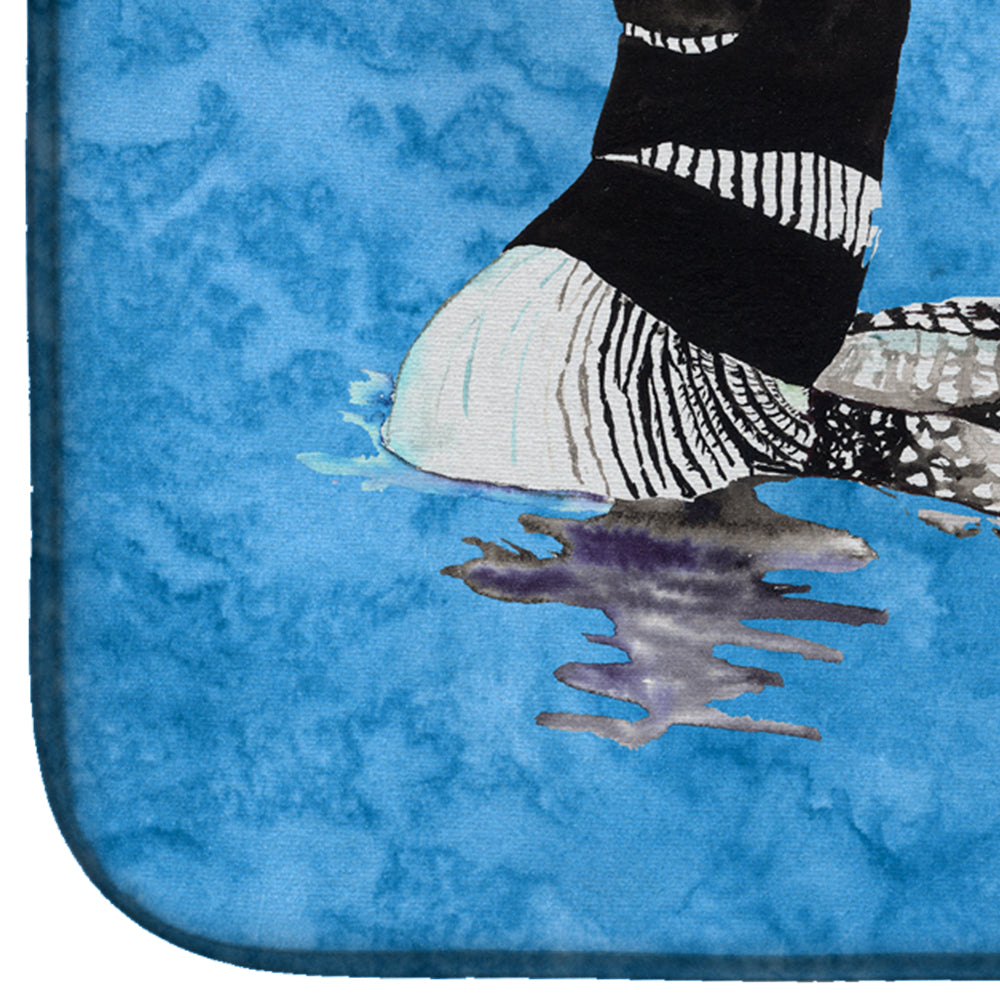Momma and Baby Loon Dish Drying Mat Absorbent Dish Drying Mat Pad for Kitchen Counter Dish Drainer Mat for Countertop, 14 x 21", Multicolor