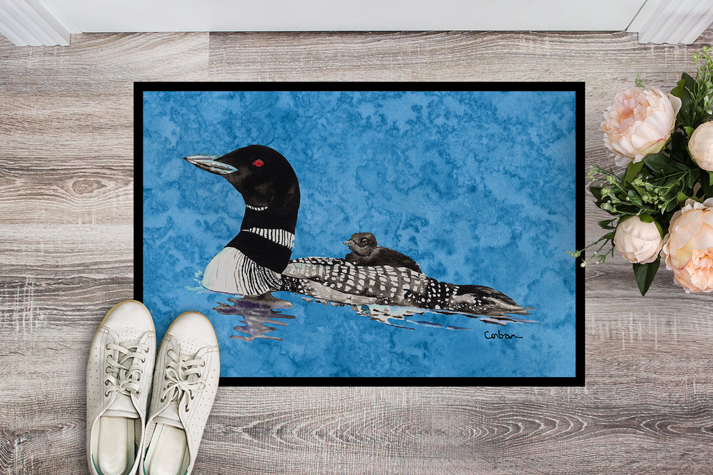 Momma and Baby Loon Doormat Indoor Outdoor 24H X 36W Front Door Mat Rugs for Entryway, Non Slip Washable Low Pile,