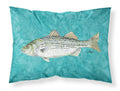 Striped Bass Fish Standard Pillowcase Lightweight Super Soft Easy Care Decorative Artwork Pillowcase, Standard