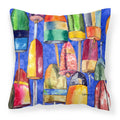 Bouys Decorative Throw Pillow 14x14 Indoor Outdoor Accent Cushion, Fabric Cover with Insert for Sofa, Bed, Porch & Living Room
