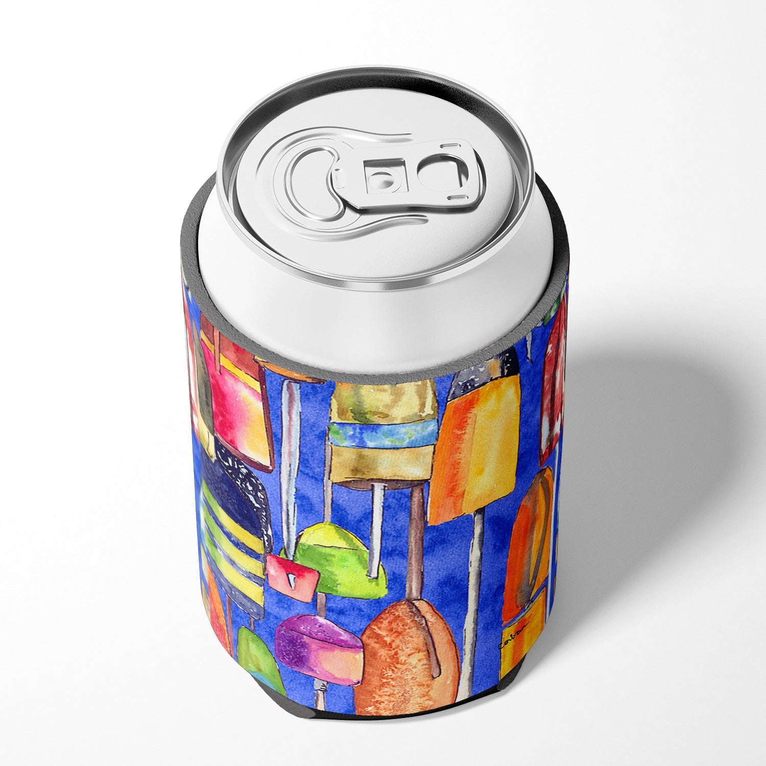 Lobster Bouys  Can or Bottle Hugger Cooler Sleeve for Standard 12 oz Cans, Insulated Foam Beer & Soda Can Hugger Reusable