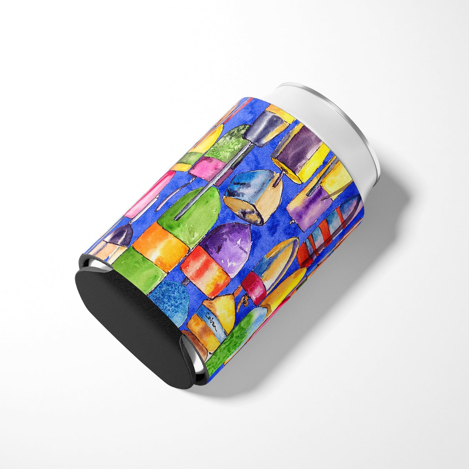 Lobster Bouys  Can or Bottle Hugger Cooler Sleeve for Standard 12 oz Cans, Insulated Foam Beer & Soda Can Hugger Reusable