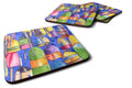 Lobster Bouys  Foam Coasters Set of 4 Cup Coasters for Indoor Outdoor, Tabletop Protection, Anti Slip, Mouse pad Material