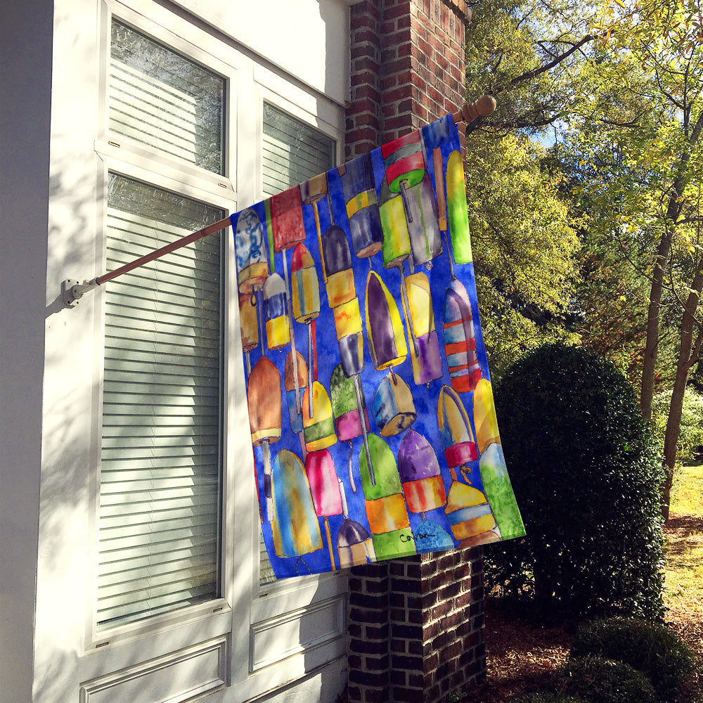 Lobster Bouys House Flag 28x40 Porch Sleeve Pole Decorative Outside Yard Banner Artwork Wall Hanging, Polyester
