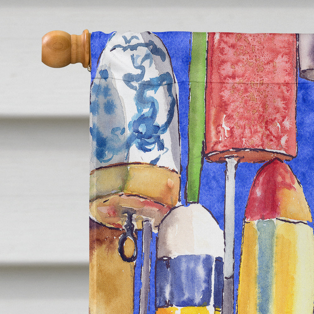 Lobster Bouys House Flag 28x40 Porch Sleeve Pole Decorative Outside Yard Banner Artwork Wall Hanging, Polyester
