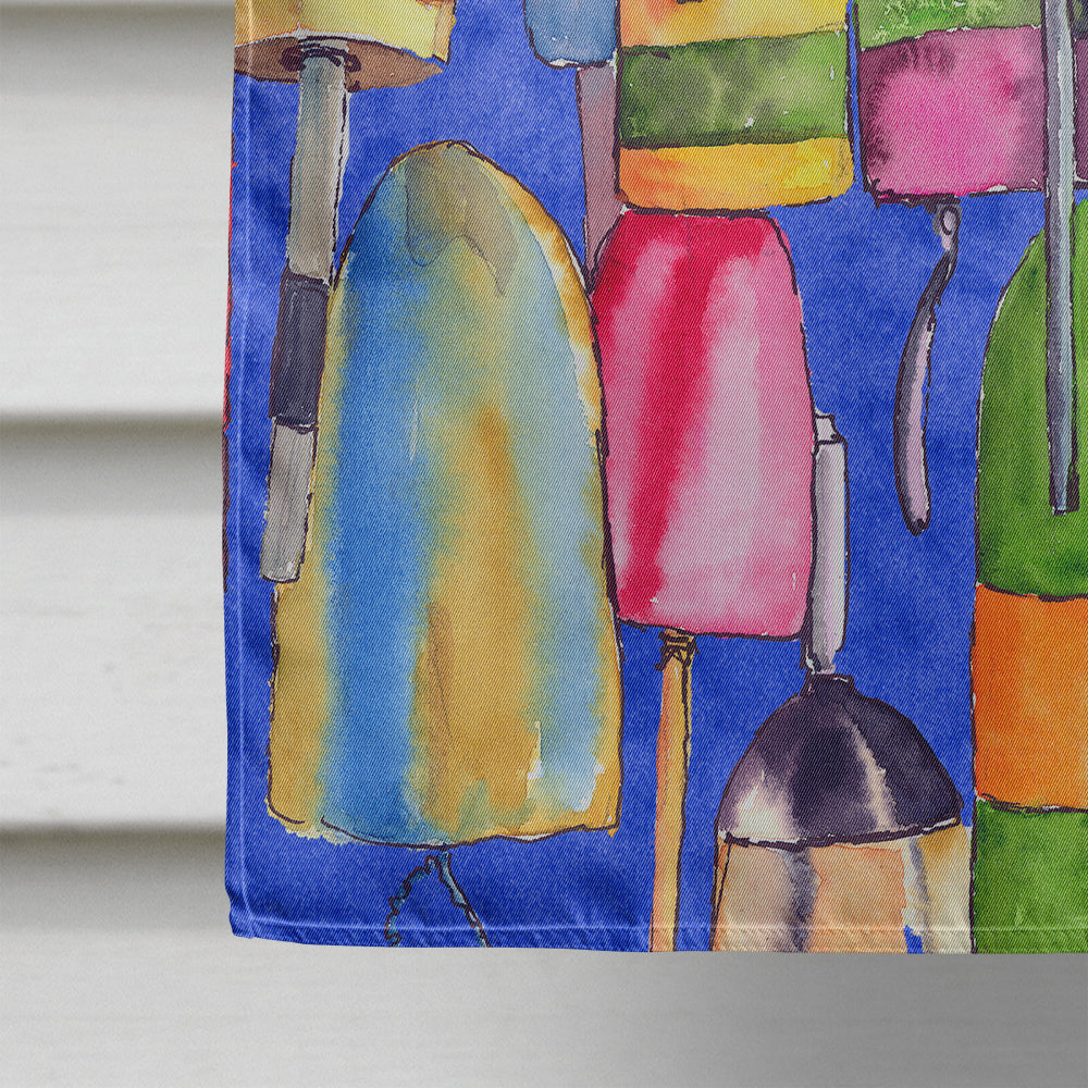 Lobster Bouys House Flag 28x40 Porch Sleeve Pole Decorative Outside Yard Banner Artwork Wall Hanging, Polyester
