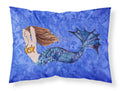 Brunette Mermaid on Blue Standard Pillowcase Lightweight Super Soft Easy Care Decorative Artwork Pillowcase, Standard