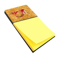 Ginger Red Headed Mermaid on Gold Watercolor Sticky Note Holder Refillable Dispenser Desk Accessory 3x3 Pad Gift