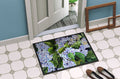 Hydrangea Doormat Indoor Outdoor 24H X 36W Front Door Mat Rugs for Entryway, Non Slip Washable Low Pile,