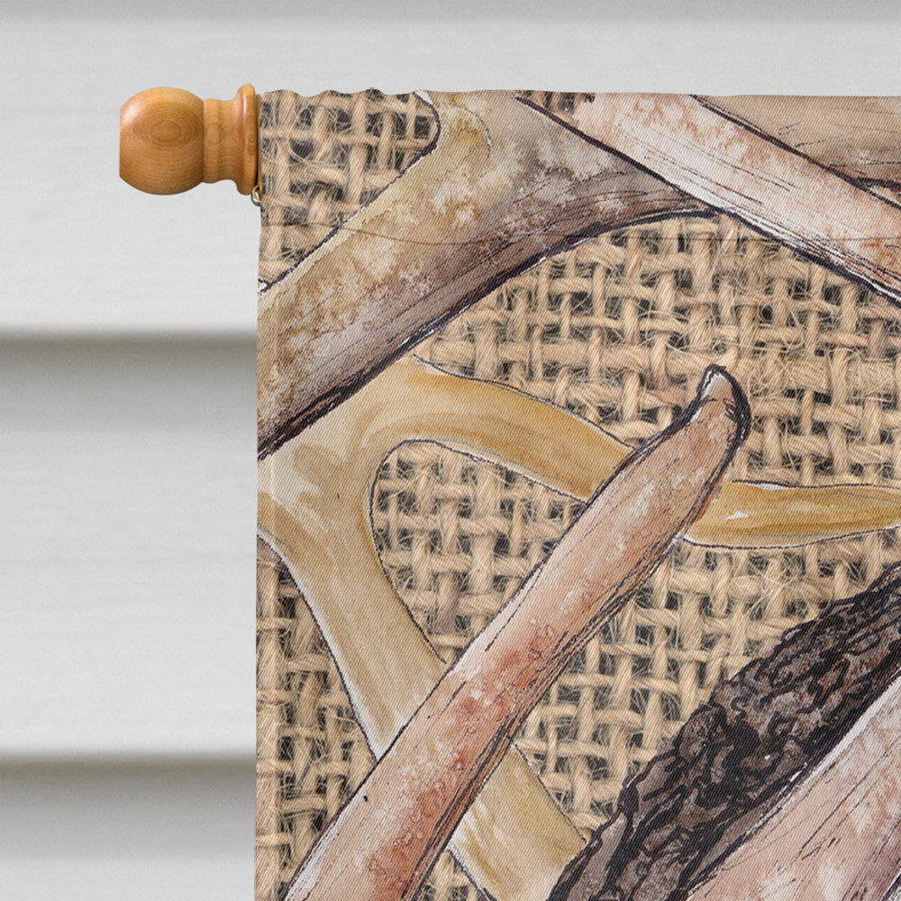 Deer Horns House Flag 28x40 Porch Sleeve Pole Decorative Outside Yard Banner Artwork Wall Hanging, Polyester