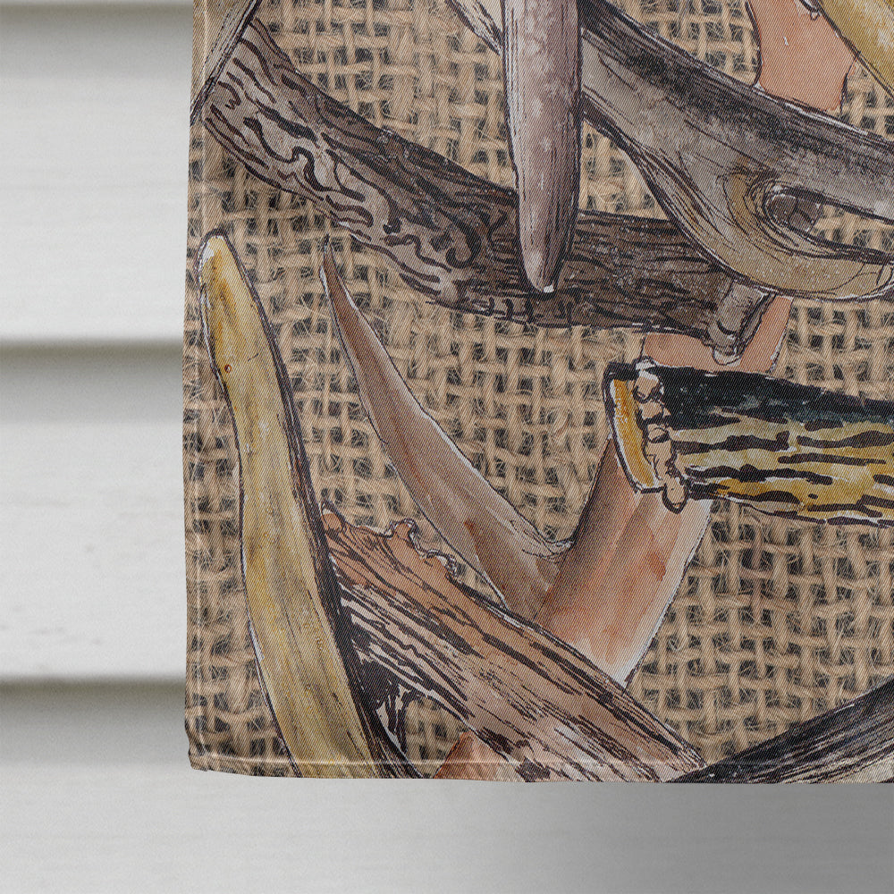Deer Horns House Flag 28x40 Porch Sleeve Pole Decorative Outside Yard Banner Artwork Wall Hanging, Polyester