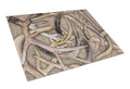 Deer Horns Cutting Board Tempered Glass Kitchen Cutting Surface, Heat Resistant Chopping, Non-Slip Feet, Food Prep & Serving