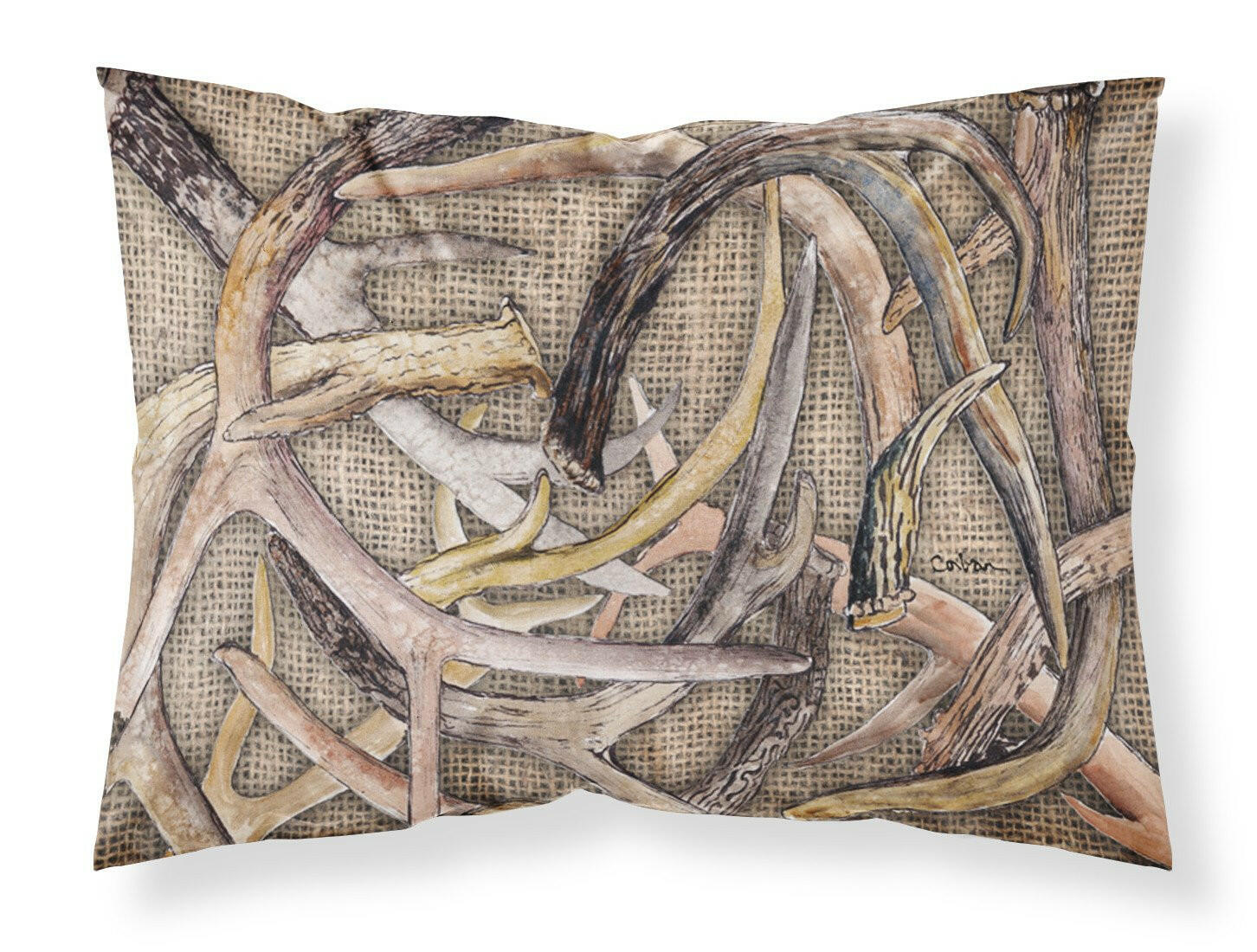 Deer Horns Standard Pillowcase Lightweight Super Soft Easy Care Decorative Artwork Pillowcase, Standard