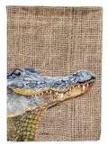 Alligator House Flag 28x40 Porch Sleeve Pole Decorative Outside Yard Banner Artwork Wall Hanging, Polyester