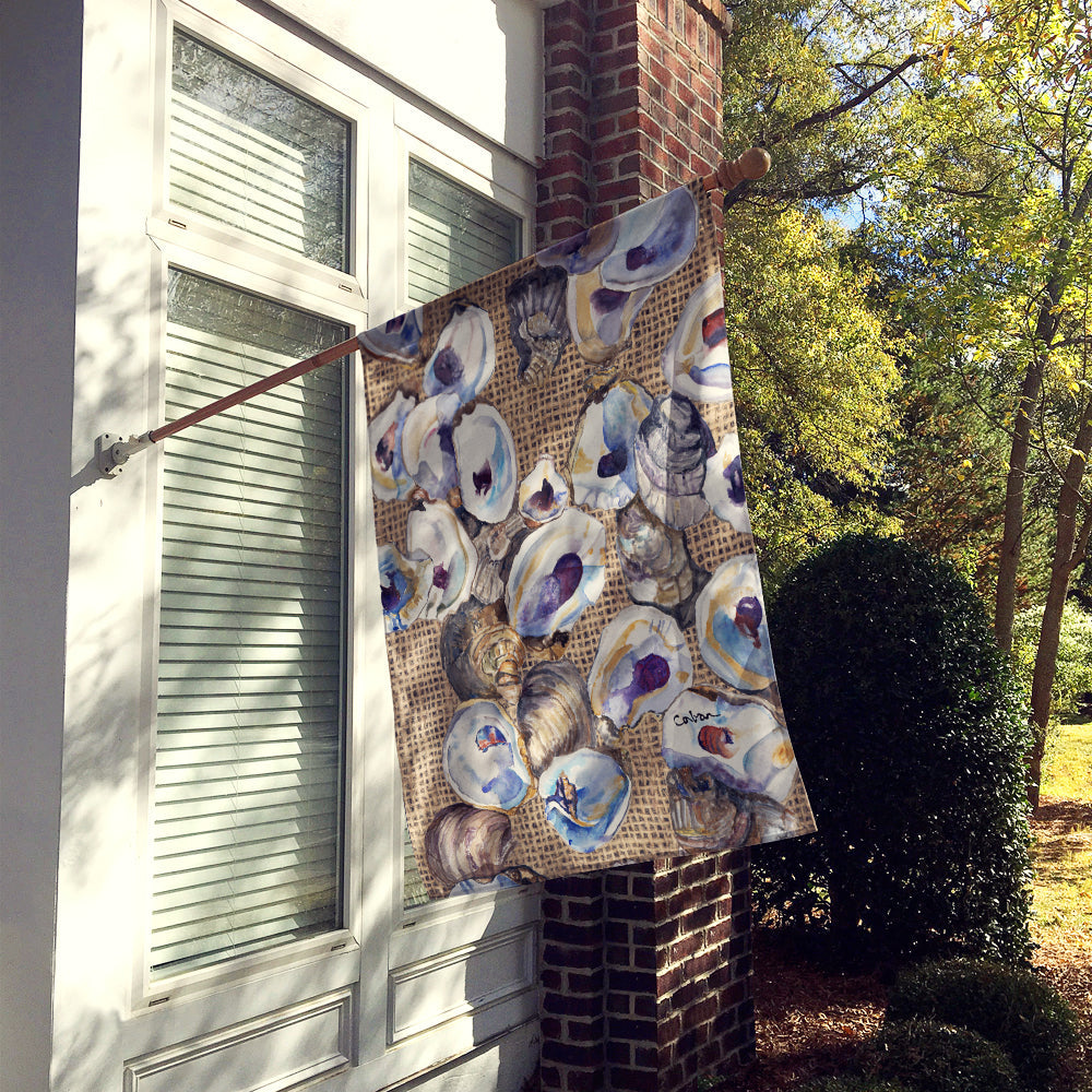 Oyster House Flag 28x40 Porch Sleeve Pole Decorative Outside Yard Banner Artwork Wall Hanging, Polyester