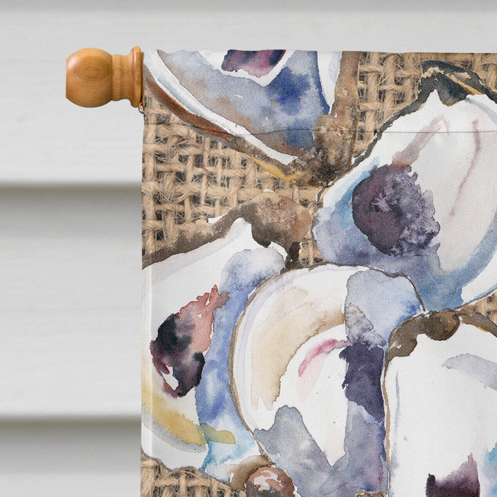 Oyster House Flag 28x40 Porch Sleeve Pole Decorative Outside Yard Banner Artwork Wall Hanging, Polyester
