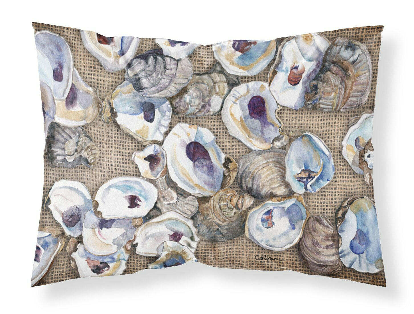 Oyster Standard Pillowcase Lightweight Super Soft Easy Care Decorative Artwork Pillowcase, Standard