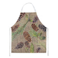 Pine Cones Apron Cooking Kitchen Server Baking Crafts Gardening for Adult Women Men, Unisex, Large, Multicolor