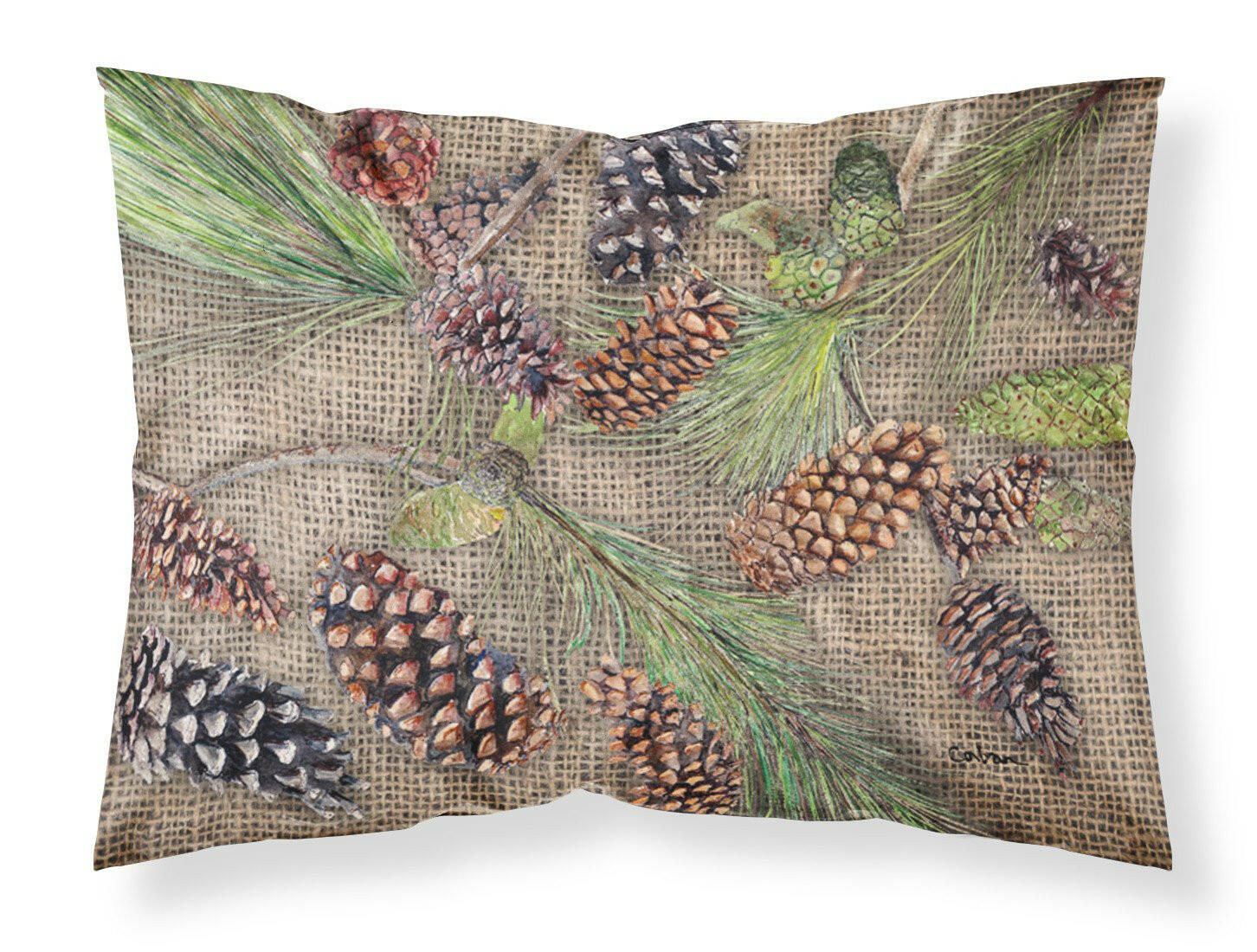 Pine Cones Standard Pillowcase Lightweight Super Soft Easy Care Decorative Artwork Pillowcase, Standard