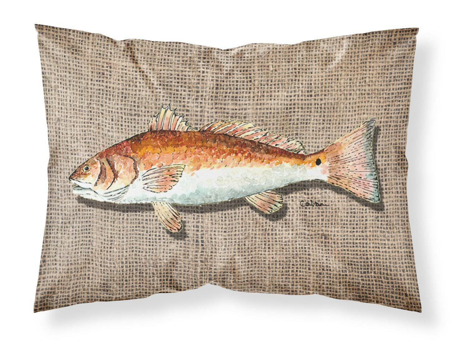 Red Fish Standard Pillowcase Lightweight Super Soft Easy Care Decorative Artwork Pillowcase, Standard