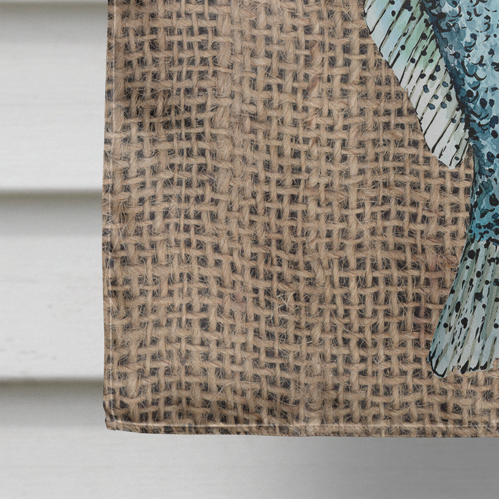 Fish Speckled Trout House Flag 28x40 Porch Sleeve Pole Decorative Outside Yard Banner Artwork Wall Hanging, Polyester