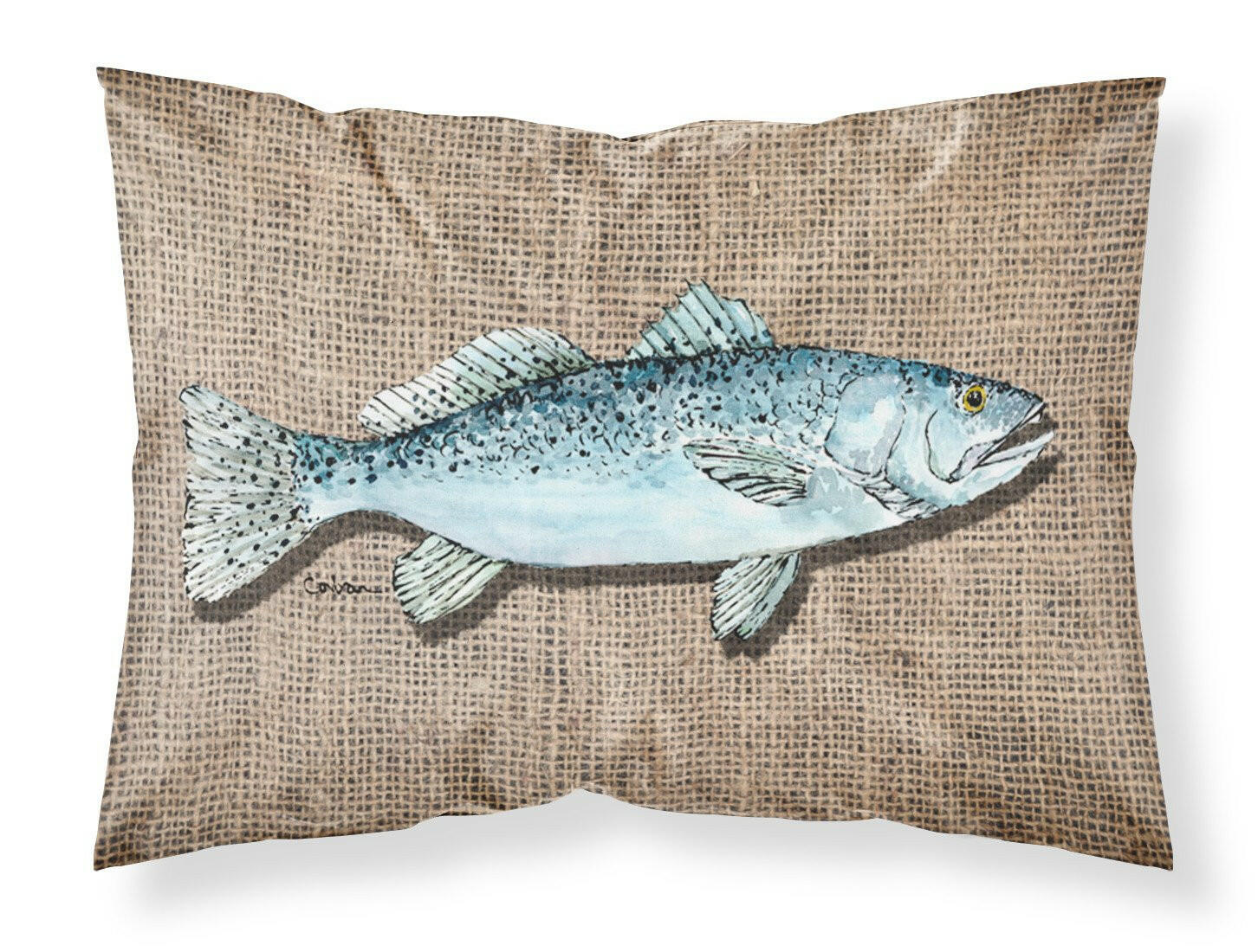 Fish Speckled Trout Standard Pillowcase Lightweight Super Soft Easy Care Decorative Artwork Pillowcase, Standard