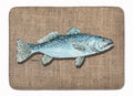 Fish Speckled Trout Memory Foam Kitchen Mat Machine Washable Anti-Fatigue Cushion Comfort Bath or Kitchen Rug