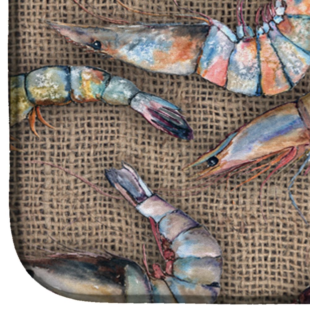 Shrimp Dish Drying Mat Absorbent Dish Drying Mat Pad for Kitchen Counter Dish Drainer Mat for Countertop, 14 x 21", Multicolor