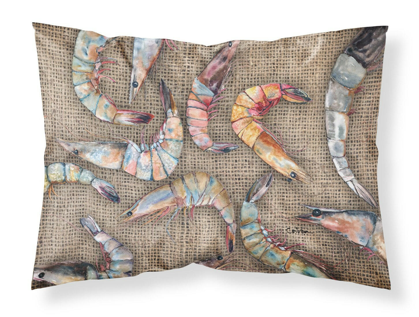 Shrimp Standard Pillowcase Lightweight Super Soft Easy Care Decorative Artwork Pillowcase, Standard