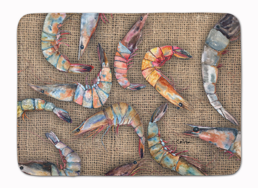 Shrimp Memory Foam Kitchen Mat Machine Washable Anti-Fatigue Cushion Comfort Bath or Kitchen Rug