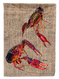 Crawfish House Flag 28x40 Porch Sleeve Pole Decorative Outside Yard Banner Artwork Wall Hanging, Polyester