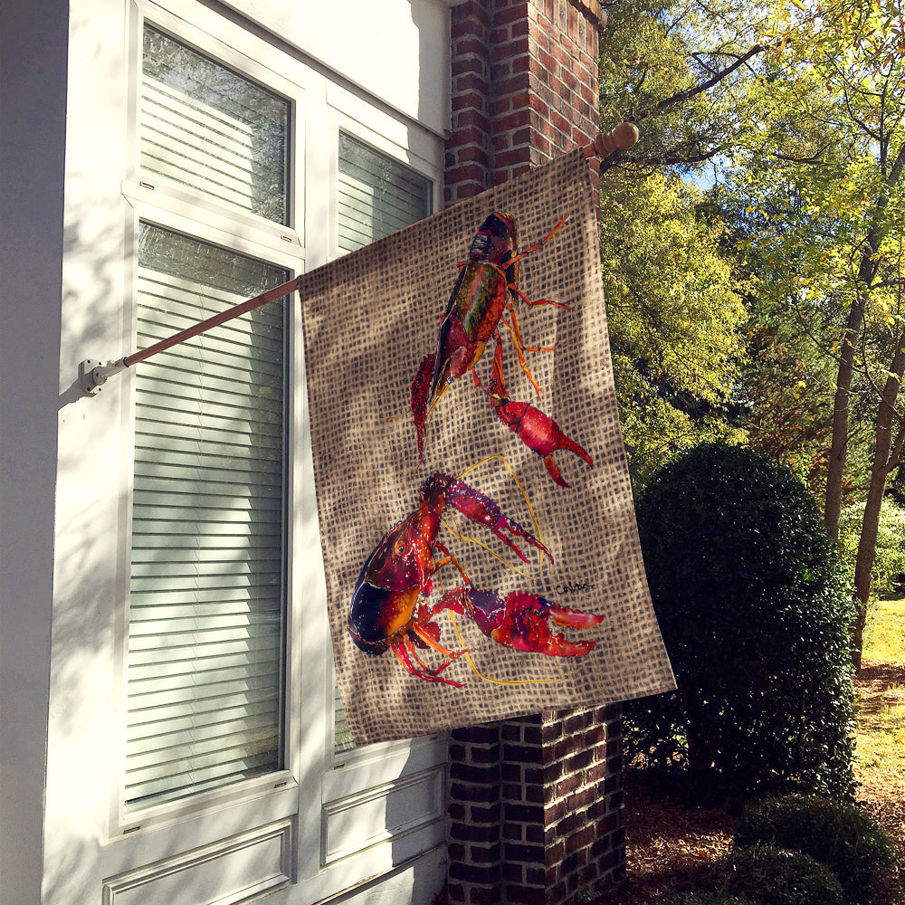Crawfish House Flag 28x40 Porch Sleeve Pole Decorative Outside Yard Banner Artwork Wall Hanging, Polyester