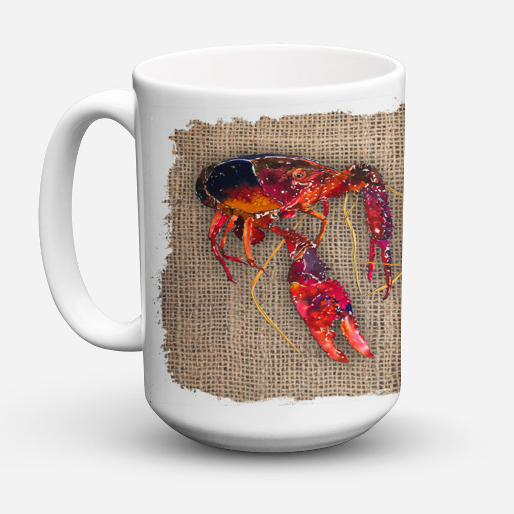 Crawfish Ceramic Coffee Mug 15 oz Decorative Large C Handle Mug Cup for Tea, Cocoa Hot Chocolate