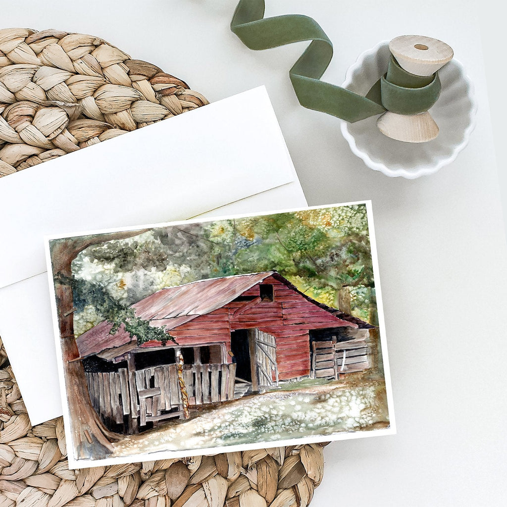 Old Barn Greeting Cards Pack of 8 Blank Cards with Envelopes Whimsical A7 Size 5x7