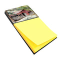 Old Barn Watercolor Sticky Note Holder Refillable Dispenser Desk Accessory 3x3 Pad Gift