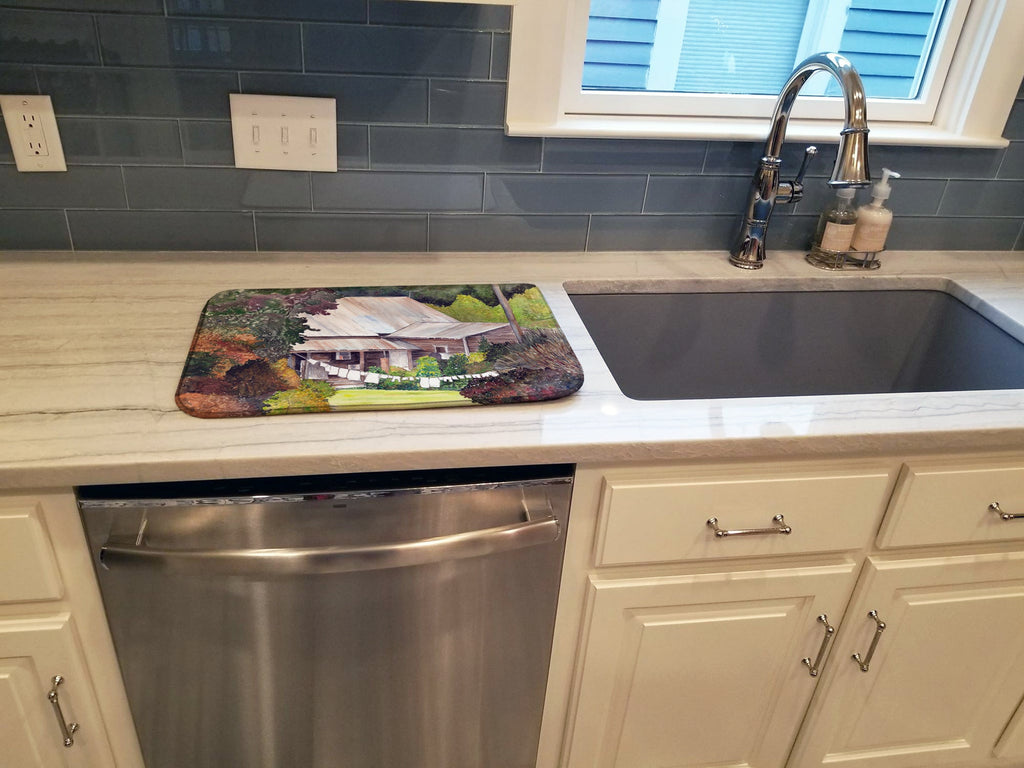 Wash Day Dish Drying Mat Absorbent Dish Drying Mat Pad for Kitchen Counter Dish Drainer Mat for Countertop, 14 x 21", Multicolor