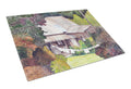 Wash Day Cutting Board Tempered Glass Kitchen Cutting Surface, Heat Resistant Chopping, Non-Slip Feet, Food Prep & Serving