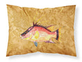 Hog Snapper on Gold Standard Pillowcase Lightweight Super Soft Easy Care Decorative Artwork Pillowcase, Standard
