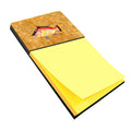 Hog Snapper on Gold Watercolor Sticky Note Holder Refillable Dispenser Desk Accessory 3x3 Pad Gift