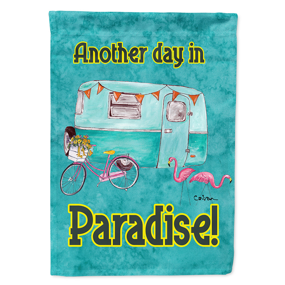 Another Day in Paradise House Flag 28x40 Porch Sleeve Pole Decorative Outside Yard Banner Artwork Wall Hanging, Polyester
