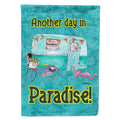 Another Day in Paradise House Flag 28x40 Porch Sleeve Pole Decorative Outside Yard Banner Artwork Wall Hanging, Polyester