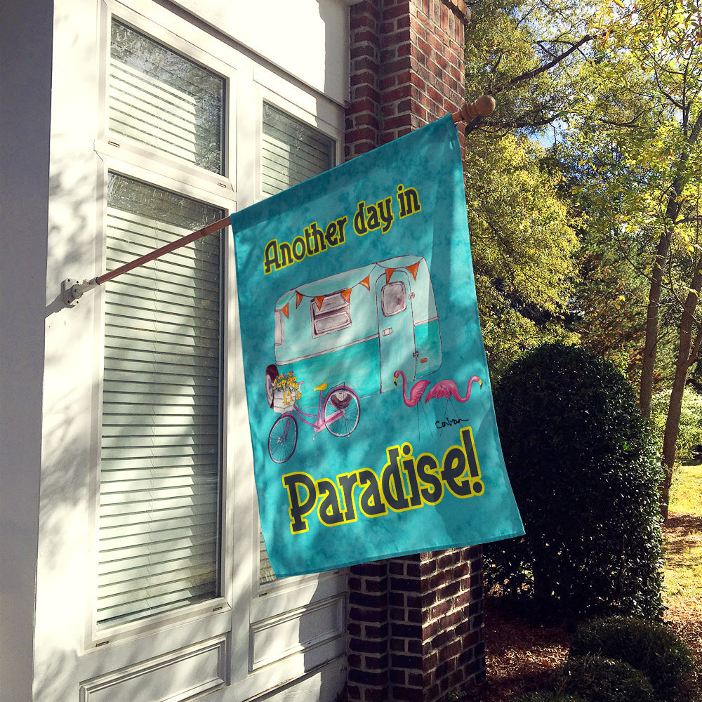 Another Day in Paradise House Flag 28x40 Porch Sleeve Pole Decorative Outside Yard Banner Artwork Wall Hanging, Polyester