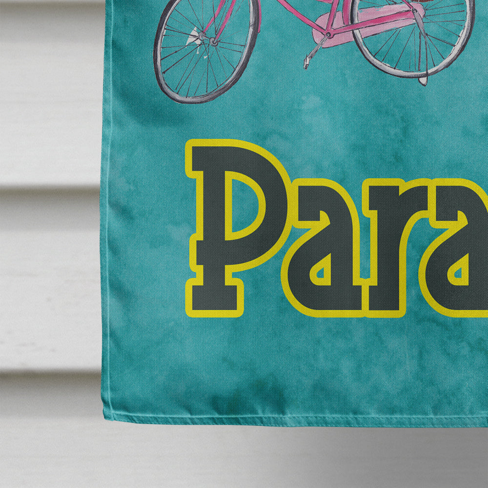 Another Day in Paradise House Flag 28x40 Porch Sleeve Pole Decorative Outside Yard Banner Artwork Wall Hanging, Polyester
