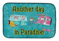 Another Day in Paradise Dish Drying Mat Absorbent Dish Drying Mat Pad for Kitchen Counter Dish Drainer Mat for Countertop, 14 x 21", Multicolor