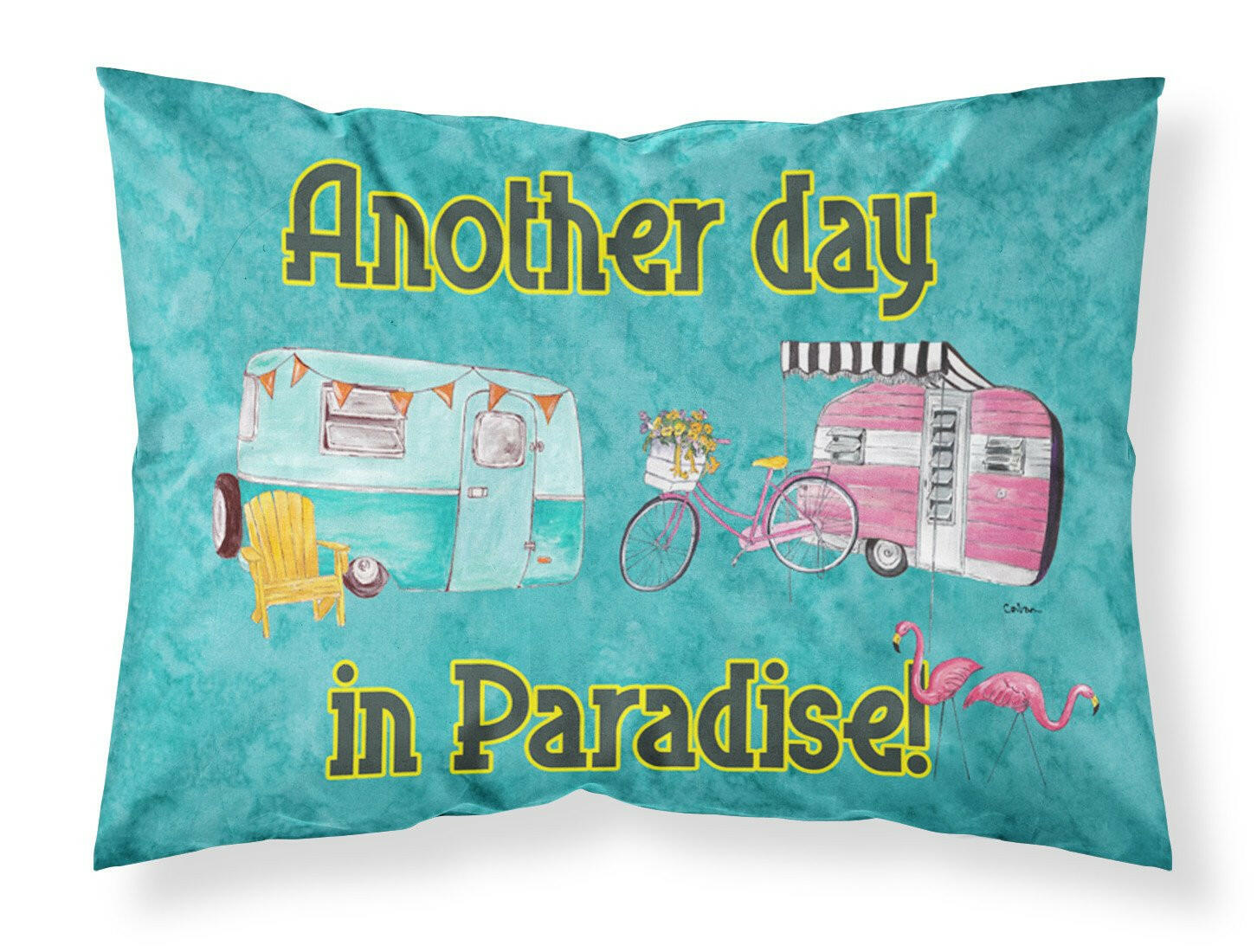 Another Day in Paradise Standard Pillowcase Lightweight Super Soft Easy Care Decorative Artwork Pillowcase, Standard