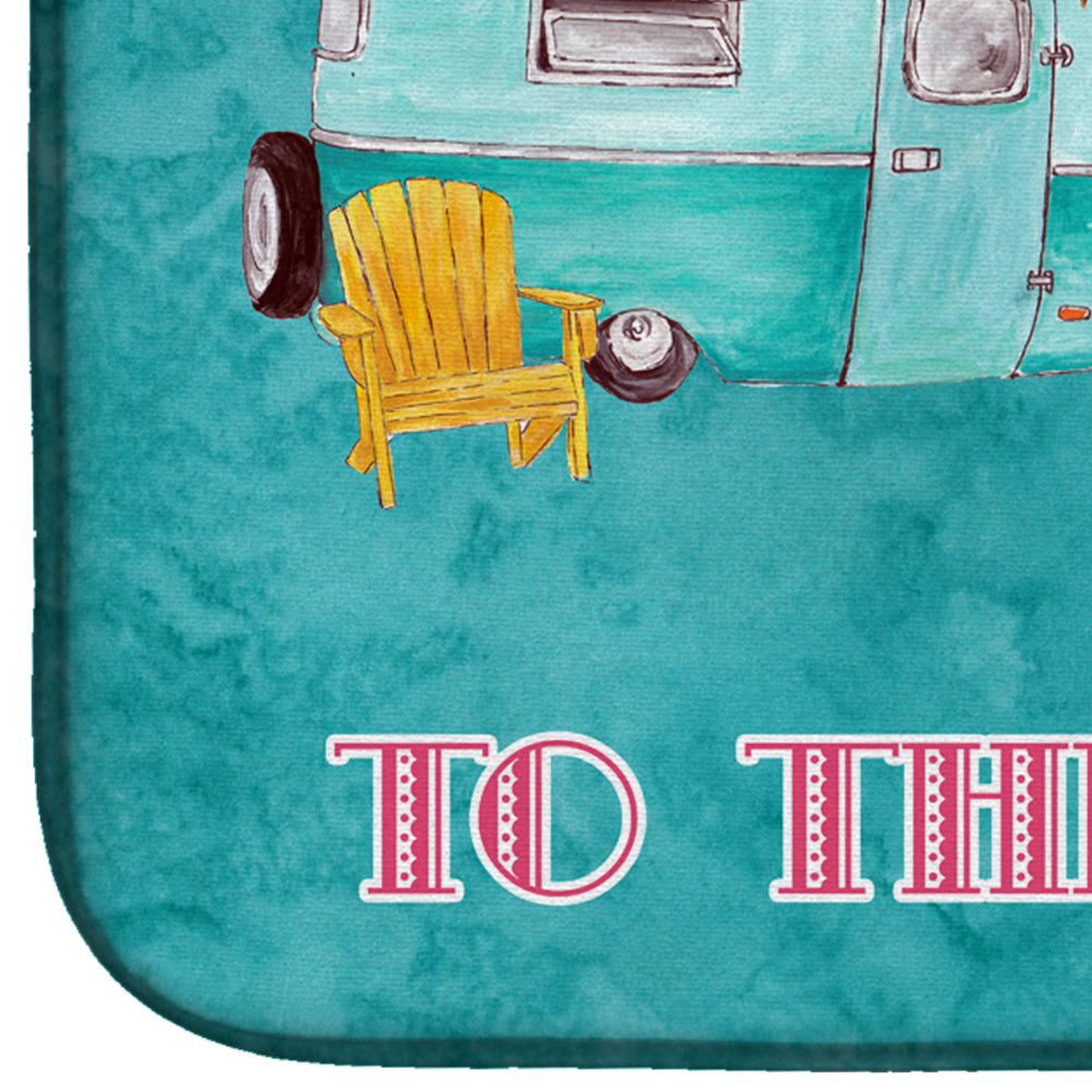 Welcome to the Trailer Dish Drying Mat Absorbent Dish Drying Mat Pad for Kitchen Counter Dish Drainer Mat for Countertop, 14 x 21", Multicolor