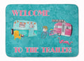 Welcome to the Trailer Memory Foam Kitchen Mat Machine Washable Anti-Fatigue Cushion Comfort Bath or Kitchen Rug