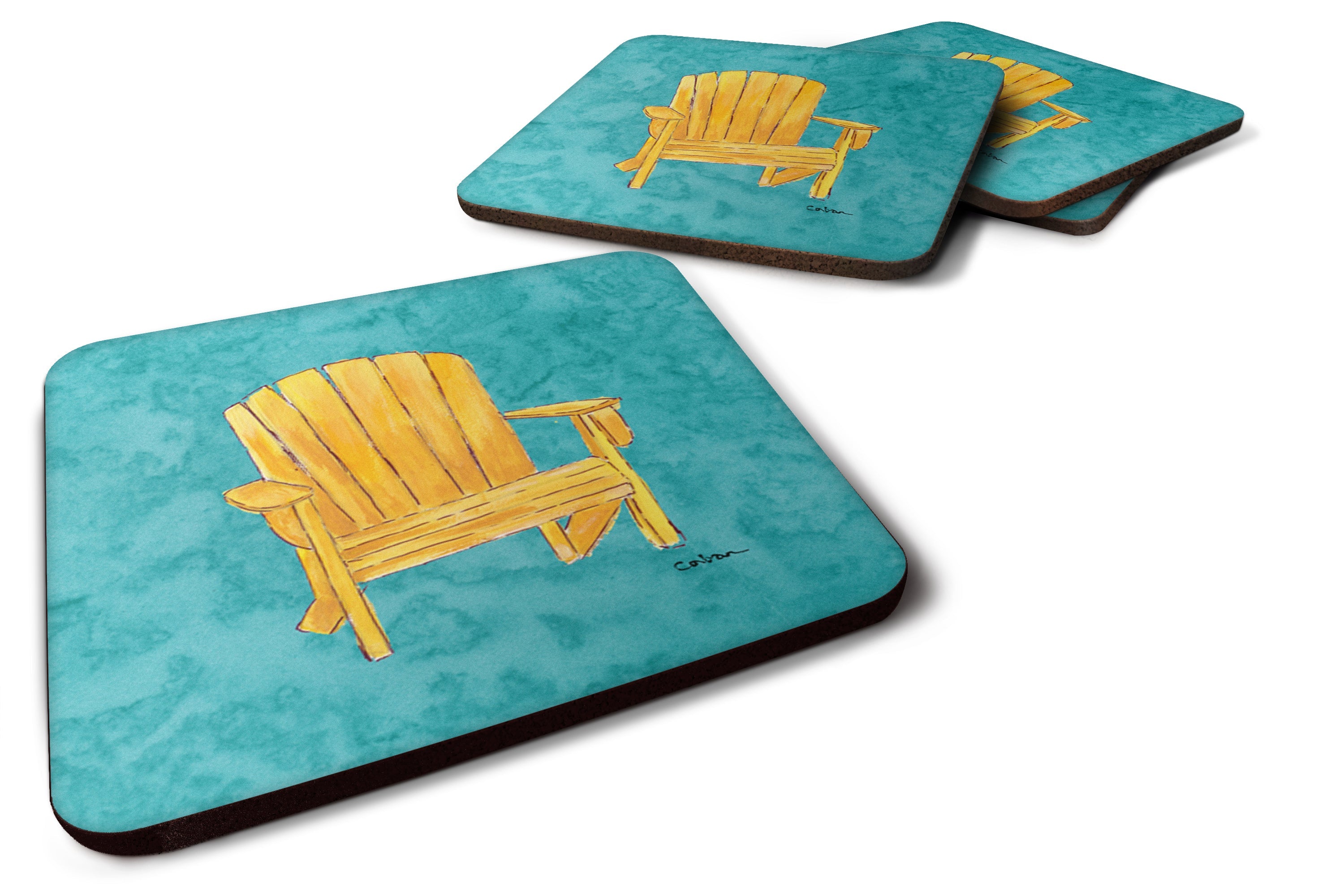 Welcome to the Trailer Foam Coasters Set of 4 Cup Coasters for Indoor Outdoor, Tabletop Protection, Anti Slip, Mouse pad Material