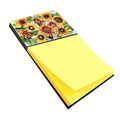 Sunflowers Watercolor Sticky Note Holder Refillable Dispenser Desk Accessory 3x3 Pad Gift
