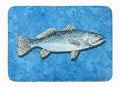 Fish - Trout Memory Foam Kitchen Mat Machine Washable Anti-Fatigue Cushion Comfort Bath or Kitchen Rug